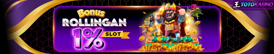 BONUS ROLLINGAN UP TO 1% (SLOT ONLINE)